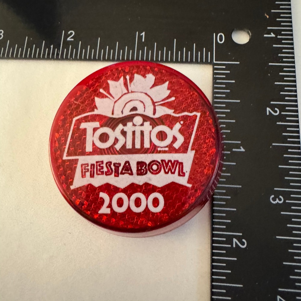 Tostitos Fiesta Bowl 2000 Vintage Red Clip Souvenir Collectible Does not light